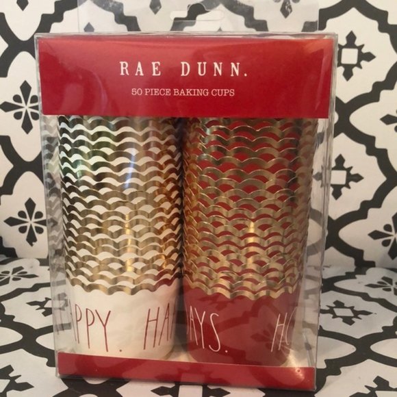 Rae Dunn Baking Cups HAPPY HOLIDAYS